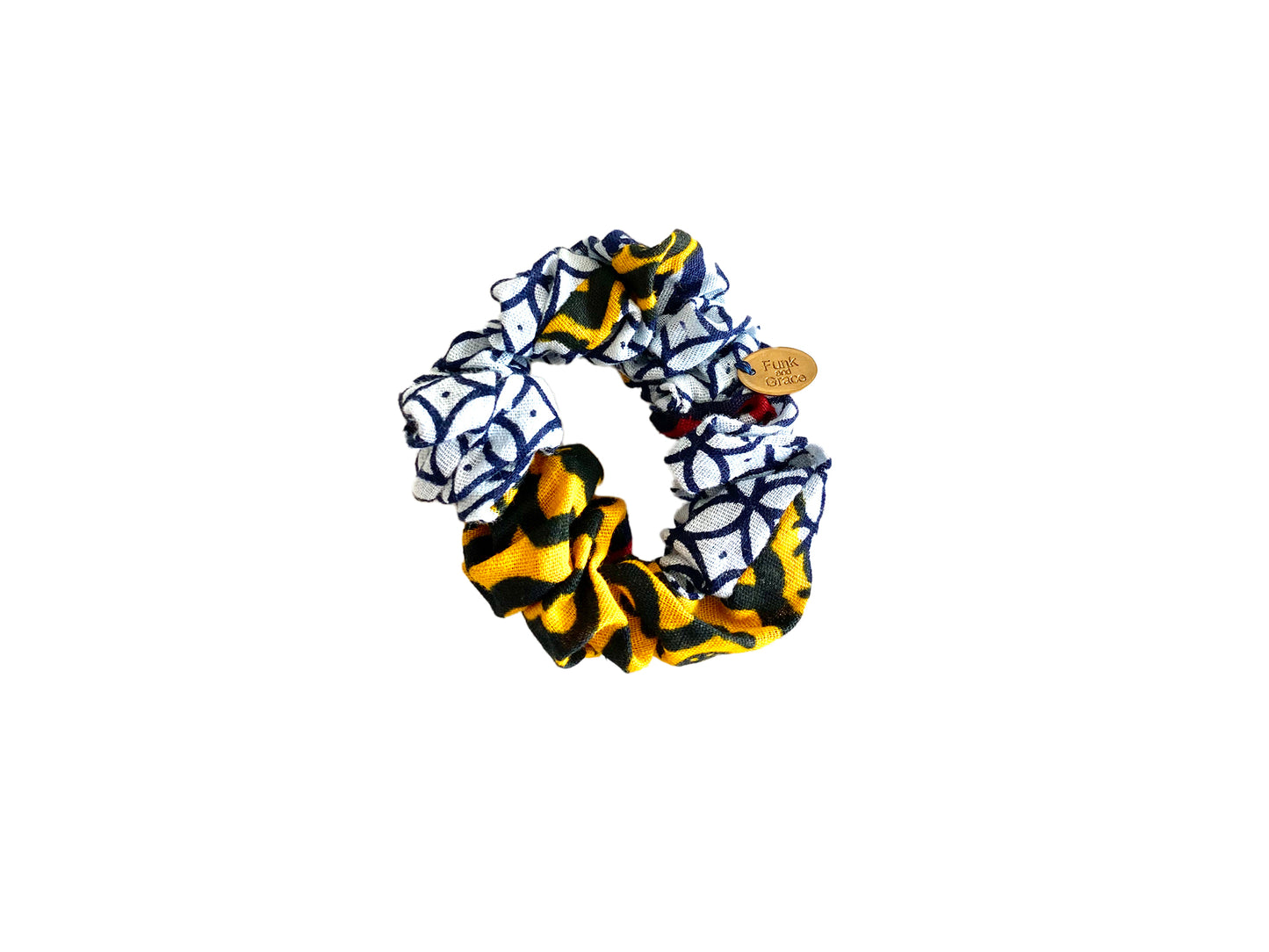 African Printed Cotton Scrunchie