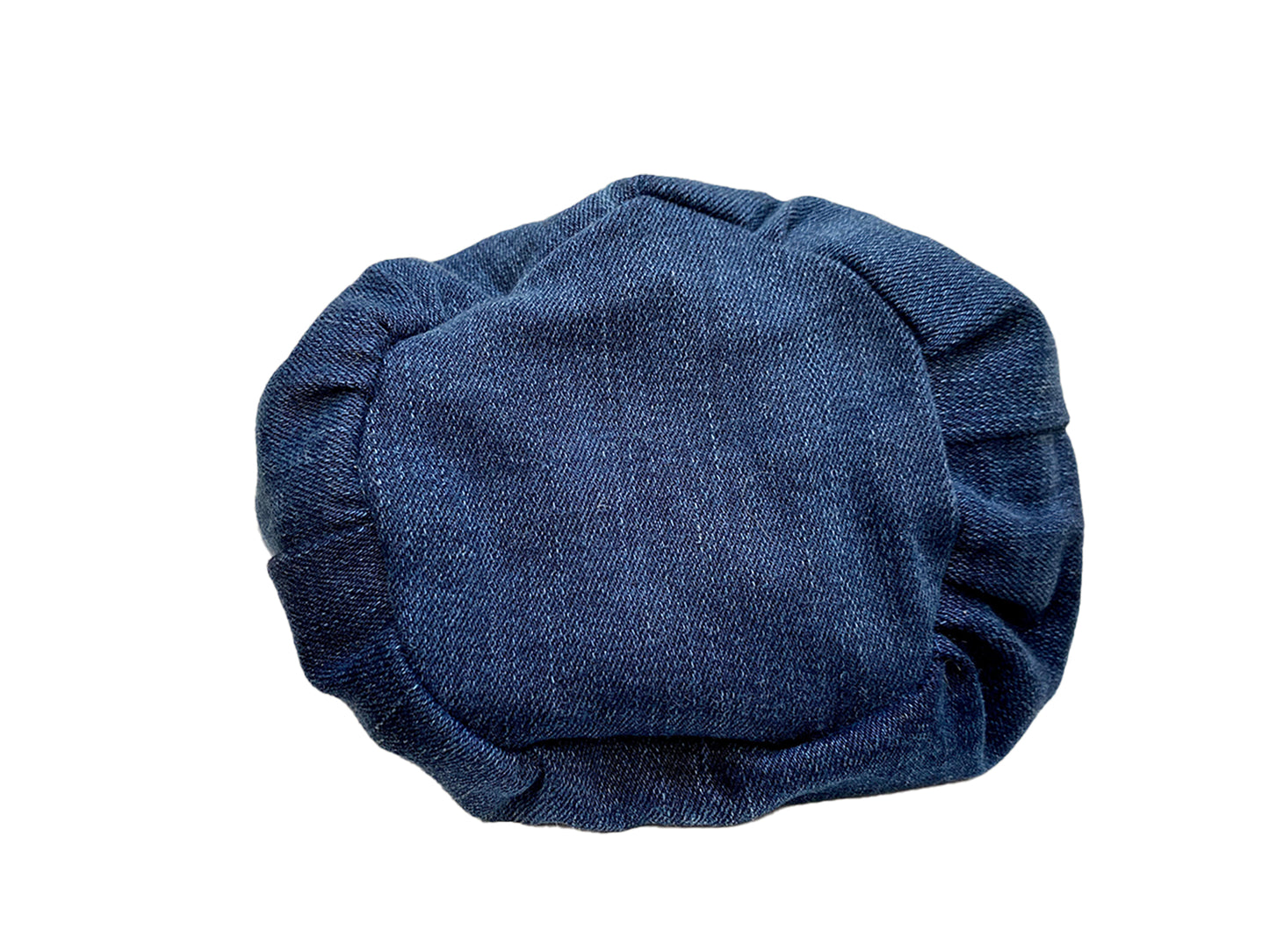 Upcycled Dark Blue Denim Small Pouch Bag for Make up, Tech, Travel, Misc
